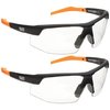 Klein Tools Safety Glasses, Semi-frame Clear 60171